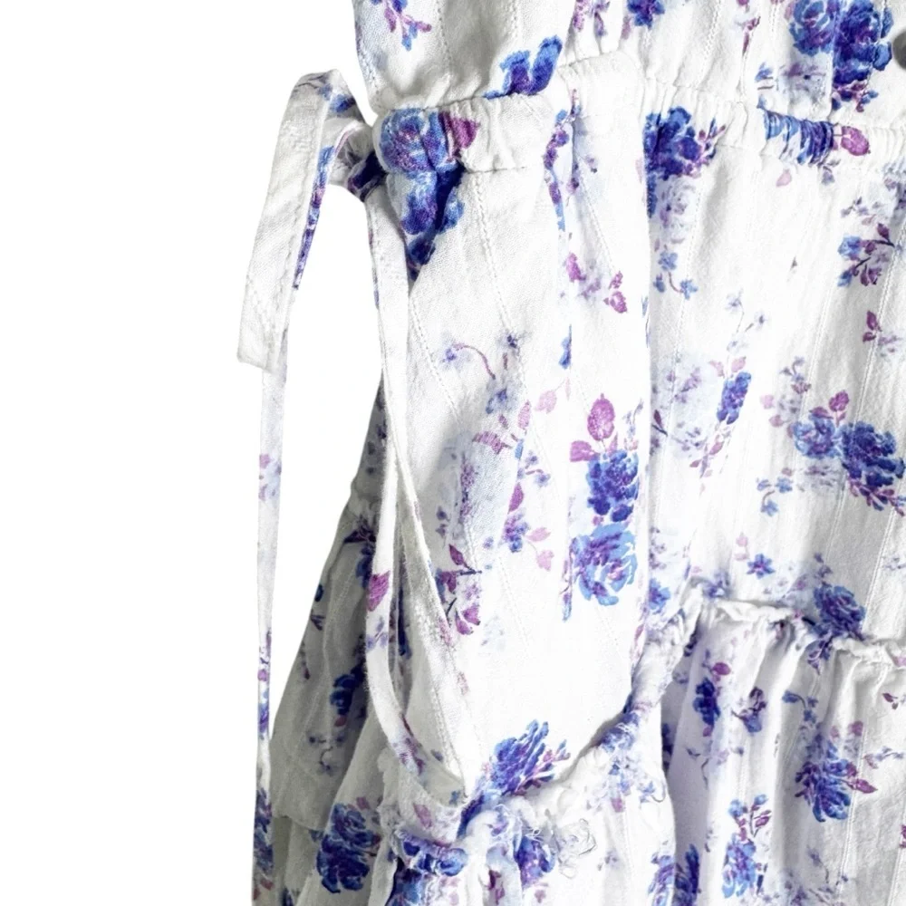 LOVE SHACK FANCY X Target Cotton Ruffled Floral Mini Dress Size M - Picture 8 of 11